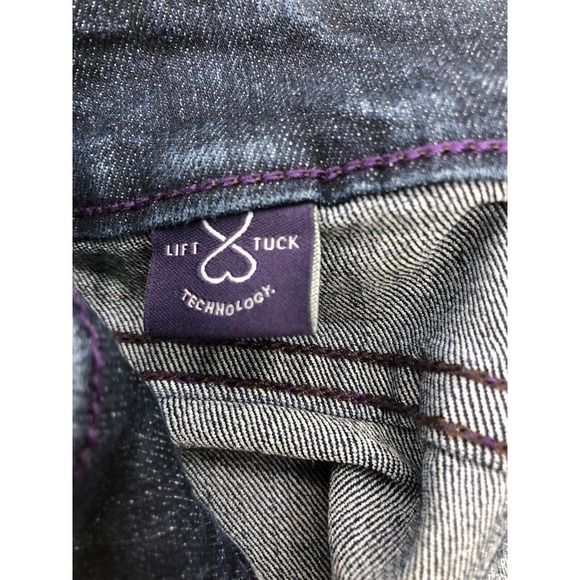 NYDJ Not Your Daughters Women's Jeans Straight Leg Dark Blue Size 8 EUC Stretch - Picture 5 of 7